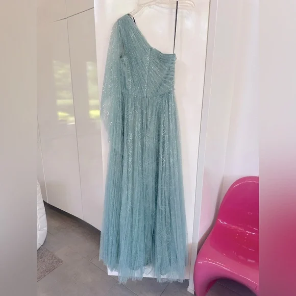 THEIA Carol One Shoulder Gown NWT 6 - Picture 6 of 9